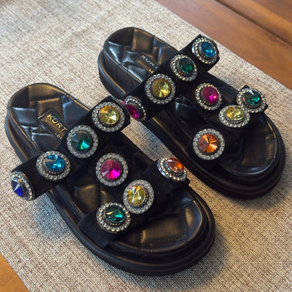 Kurt Geiger Crystal-Embellished Orson Sandals